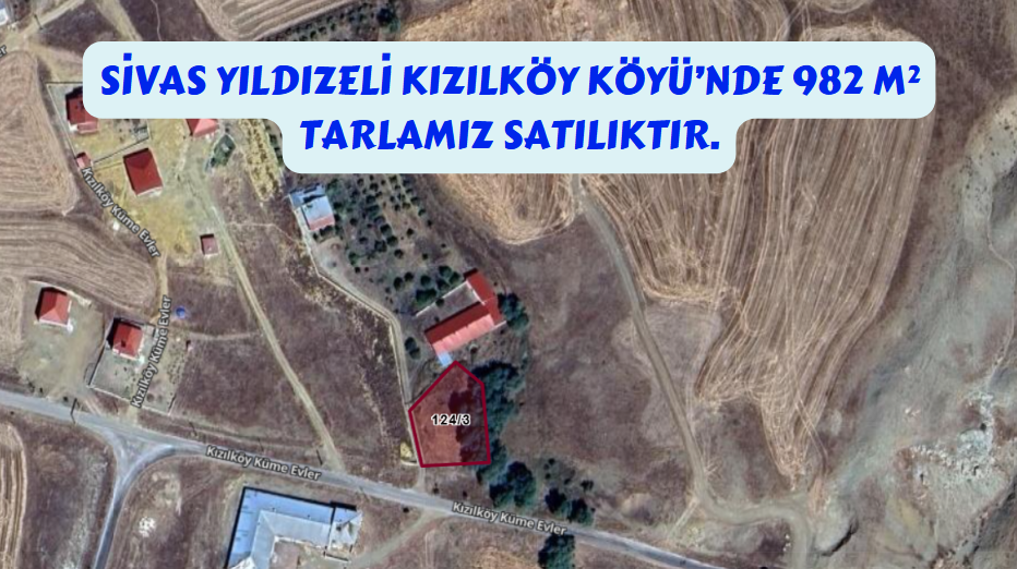 SİVAS YILDIZELİ KIZILKÖY  KÖYÜNDE  982  M² TARLA  SATILIKTIR - SİVAS YILDIZELİ fotoğraf 7